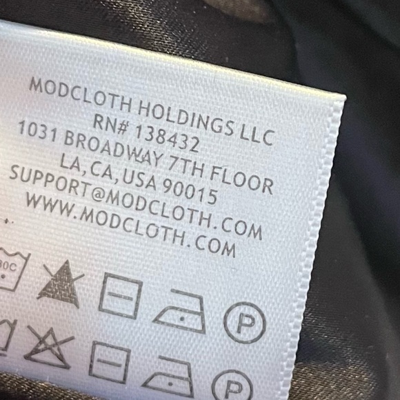 ModCloth Size L Yellow White Black Houndstooth Button up Vest with Faux Pockets - Picture 11 of 11